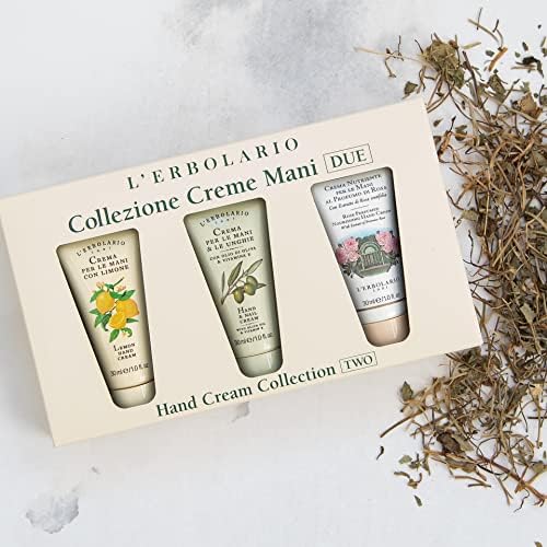 L'Erbolario Hand Cream Collection 2 - Olive Oil Cuticle and Nail Care Lotion - Lemon and Rose Perfumed Moisturizing Hand Lotion for Smooth Skin - 3 Pc - Image 2