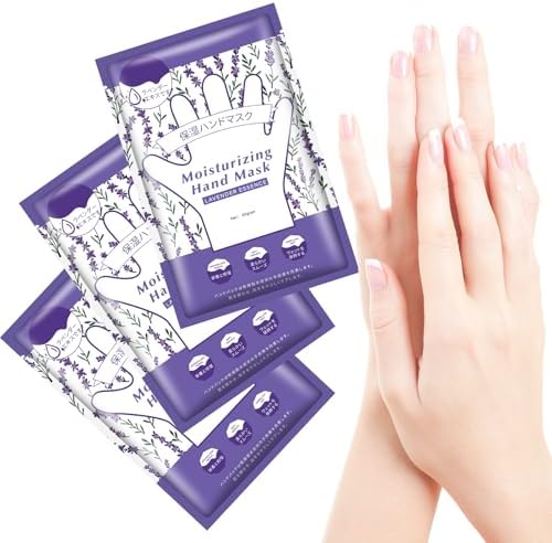 Mositurizing Hand Masks with Lavender, Hydrating Hand Glove for Dry Cracked Hands,Hand Mask Gloves for Soft and Smooth Touch Hands（3Pack） by JellyMasks