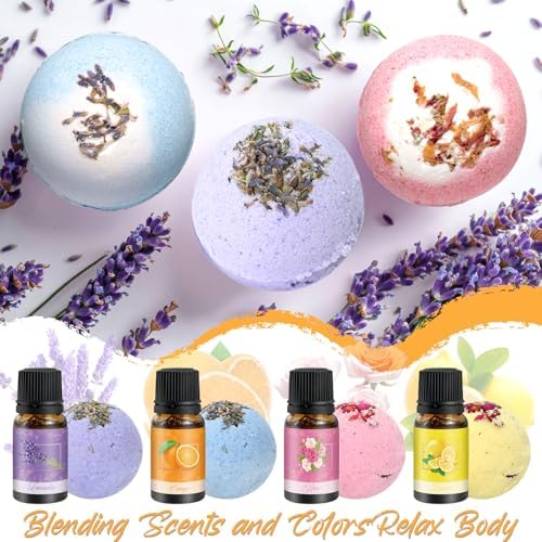 JUYRLE Bath Bomb Making Kit- DIY Bath Bomb Kit for Women, Make Your Own Bath Bombs, Bath Bomb Craft Kits with Bath Bomb Molds, Soap Making Kits, Bath Bomb Making Supplies Gifts for Girls Women - Image 4