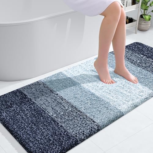 OLANLY Bathroom Runner Rug 54x24, Extra Soft Absorbent Microfiber Bath Rugs by OLANLY