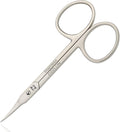 Professional Cuticle Scissors Extra Fine Curved with Precise Pointed Tip - Long Lasting Sharp Nickel Plated for Manicure and Pedicure - German Quality Multipurpose Grooming Scissors