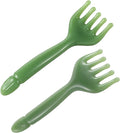 WY LIGHTING LEVEL 2Pcs Head Massager Manual Hair Scalp Massager Gua Sha Five Claw Massage Tool Comb Portable Handheld Resin Relax Tool for Father's Day Mother's Day Gifts (Green)