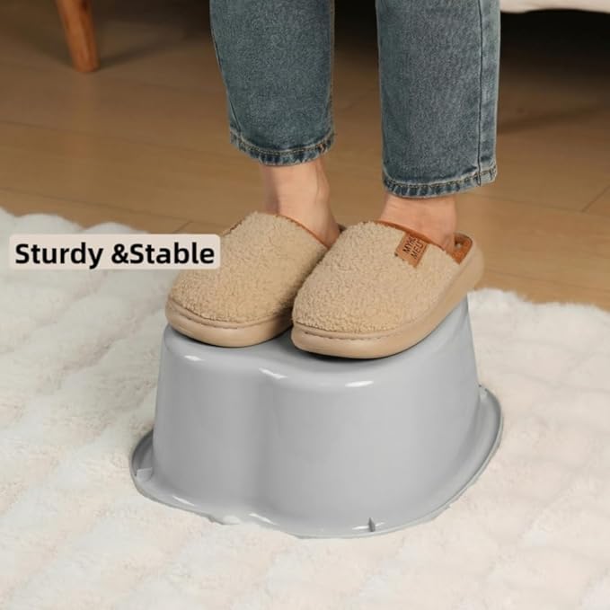 Ytterbium Foot Soaking Bath Basin, Large Massage Foot Soaking Tub, Plastic Home Spa Pedicure Bucket, Relaxation & Stress Relief, Suitable for Women & Men (Gray)