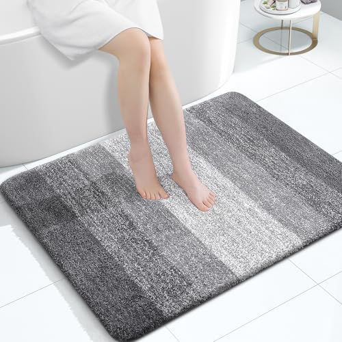 OLANLY Large Bathroom Rugs 40x32, Extra Soft Absorbent Microfiber Bath Rugs by OLANLY
