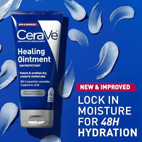 CeraVe Healing Ointment, Hyaluronic Acid Skin Protectant for Dry Skin, 3oz - Image 6