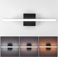 LED Bathroom Vanity Light, 14W Bathroom Mirror Light Fixtures, 3 Color Temperatures 24 Inch Black Wall Sconce for Makeup, Modern LED Bath Wall Lamp for Bathroom & Bedroom IP44
