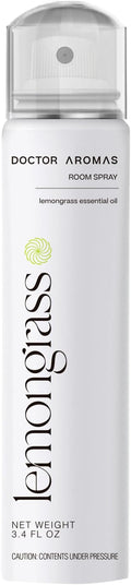 Doctor Aromas Room Spray Air Freshener Odor Eliminator - Elegant Scent for Home, Room or Bathroom, Décor and Fresh Air Fragrance Aromatherapy Gift (Lemongrass, Pack of 1)