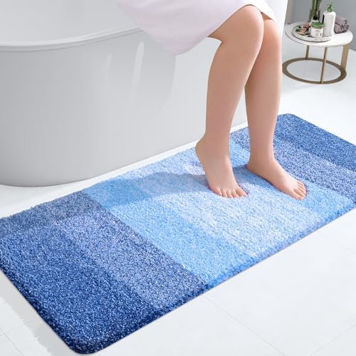 OLANLY Bathroom Runner Rug 47x20, Extra Soft Absorbent Microfiber Bath Rugs by OLANLY