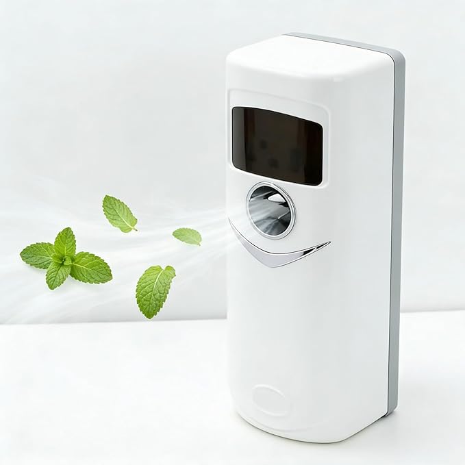 Automatic Air Freshener Dispenser,Wall Mount/Free Standing Commercial Electric Aromatherapy Diffuser ，Programmable Sprayer for Home Room Office Bathroom