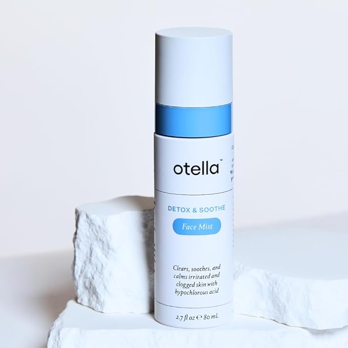 Otella Detox & Soothe Face Mist with Hypochlorous Acid .02% | 2.7 oz | Helps Reduce Redness, Irritation, Breakouts | Rosacea, Eczema, Sensitive-Skin Safe | Barrier Protecting & Skin Cleansing Toner