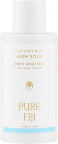Pure Fiji Coconut Milk Bath Soak, White Gingerlily (14oz/415ml)