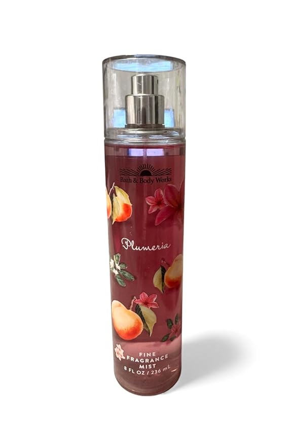 Bath and Body Works Fine Body Fragrance Mist 8 Fluid Ounce (Plumeria)