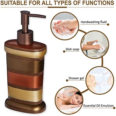 Zahari Home 4pc Contempo Stylish Bathroom Accessories Set Shower Soap Dispenser, Tumbler, Tooth Brush Holder and Soap Holder Luxury Contemporary Decor Unique Design Modern Bathroom Shower Set - Image 3