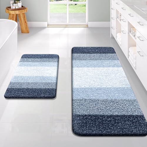 OLANLY Bathroom Runner Rug 70x24, Extra Soft Absorbent Microfiber Bath Rugs - Image 6