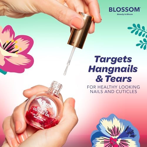 Blossom Cuticle Oil for Nails, Hydrating, Moisturizing, Scented Nail Oil Cuticle Care, Infused with Real Flowers, Made in USA, 0.92 fl. oz, Watermelon - Image 4