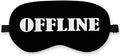 Offline Sleep Mask Silk, Funny Sleeping Mask Adjustable Sleep Mask, Blindfold for Sleeping, Black Out Eye Masks Funny Gifts for Man Women Friends