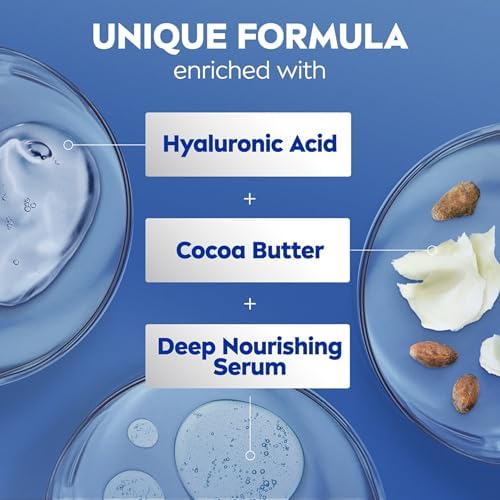 NIVEA Cocoa Butter Body Cream with Deep Nourishing Serum, Cocoa Butter Cream for Dry Skin, 16 Ounce Jar (Pack of 12) - Image 6