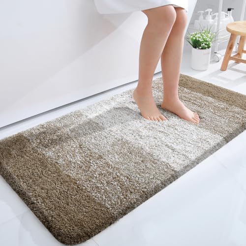 OLANLY Bathroom Runner Rug 40x24, Extra Soft Absorbent Microfiber Bath Rugs by OLANLY