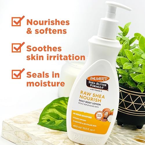 Palmer's Raw Shea Body Lotion Formula for Dry Skin (13.5 Fl Oz) - Image 3