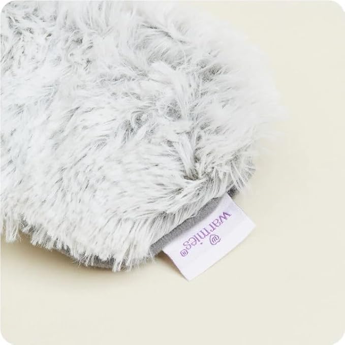 warmies Microwavable Eye Mask for Warmth & Comfort - Heating & Cooling Compress for Calming Relaxation - Weighted & Heated Eye Mask with Scented Lavender for Sleeping - Gray
