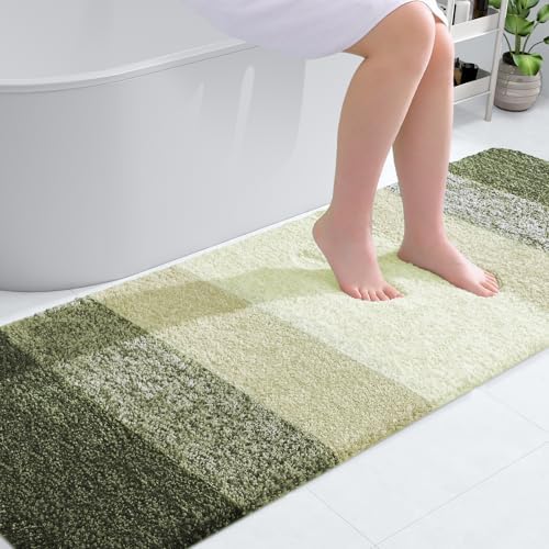 OLANLY Bathroom Runner Rug 70x20, Extra Soft Absorbent Microfiber Bath Rugs by OLANLY
