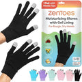 ZenToes Moisturizing Gloves for Dry Hands, Gel Lined, Cotton, 1 Pair by ZenToes