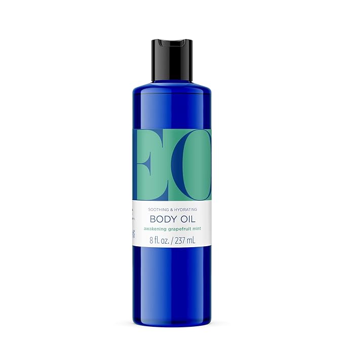 EO Body Oil Grapefruit Mint 8 oz Pack of 1, Nourishes Skin, Contains Vitamin E