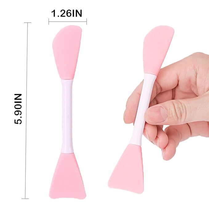 RamPula Silicone Face Mask Brush, Facial Mud Mask Applicator Brush Flexible for Applying Facial Mask,Sleeping Mask,Clay Mask,Body Lotion Mask Beauty Tools Makeup Brushes Applicator