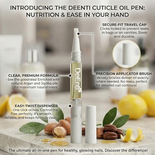 DeEnti Cuticle Oil Pen, Jojoba Nail Oil for Nails, Lemon Scented Nail Care - Image 4