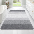 OLANLY Large Bathroom Rugs Mat 70x46, Extra Soft Absorbent Microfiber Bath Rugs, Rubber Backing, Quick Dry, Machine Washable Bath Mats for Bathroom Floor, Tub and Shower, Home Decor Accessories, Grey by OLANLY