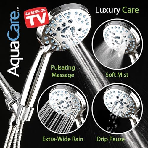 AquaCare 8-mode High Pressure Handheld Shower Head with 2-mode Power Wash - Image 6