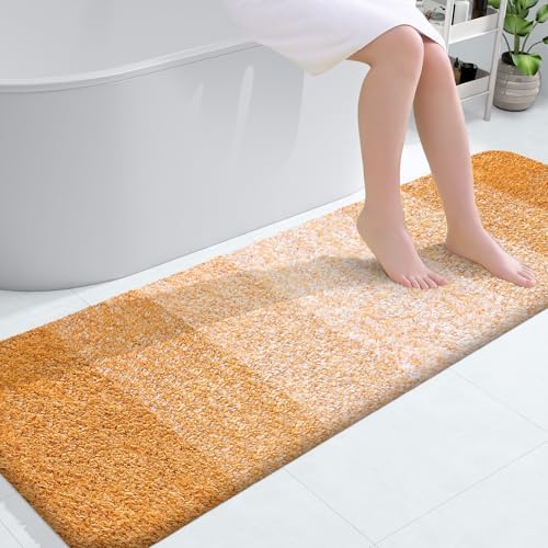 OLANLY Bathroom Runner Rug 59x20, Extra Soft Absorbent Microfiber Bath Rugs by OLANLY