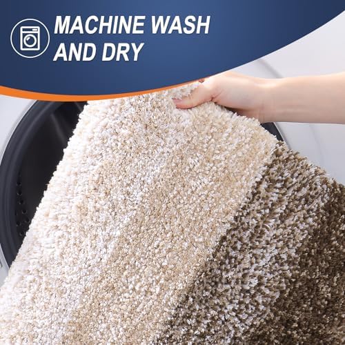 OLANLY Bathroom Runner Rug 59x20, Extra Soft Absorbent Microfiber Bath Rugs - Image 6
