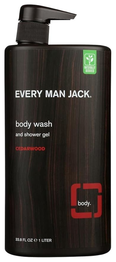Every Man Jack Body Wash, Cedarwood 33.8-ounce