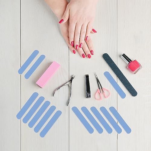 Mini Nail Files Bulk (100 Pcs), Double Sided Emery Board Nail File for Nature Nails, Manicure Tool Set Disposable Colorful Nail File for Home Salon Use Travel Size Men Women Kids Wood Board - Image 4