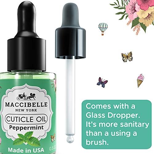 Cuticle Oil 0.5 oz - Heals Dry Cracked Cuticles (Peppermint, 0.5 Fl Oz) - Image 4