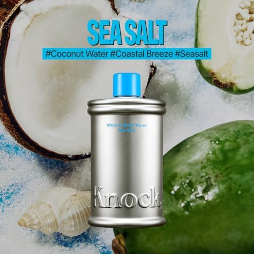 Knock Melt-In Body Toner Sea Salt, Milky Body Moisturizer with Ceramide - Image 2