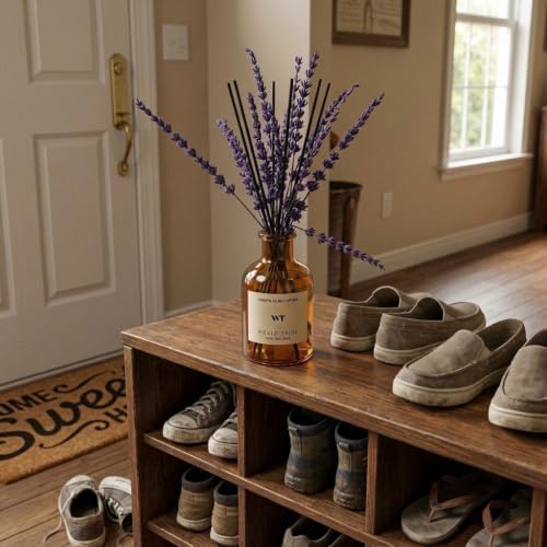 WEALD TRIBE Pure Lavender Reed Diffuser Set Bathroom Air Fresheners Decor - Image 5