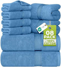 Utopia Towels 8 Piece Majestic Plush Luxury Towel Set, Cotton, Electric Blue by UTOPIATOWELS
