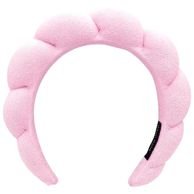 Spa Terry Cloth Headbands - Versatile for Face Washing, Makeup Application, Facial Treatments, and Mask Wearing