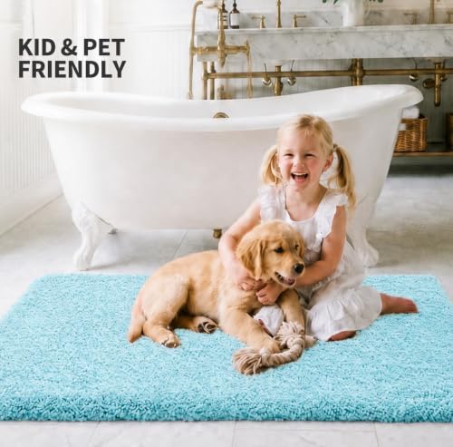 ILANGO Bathroom Rugs 60" × 24", Extra Soft Absorbent Microfiber Bath Rugs - Image 2