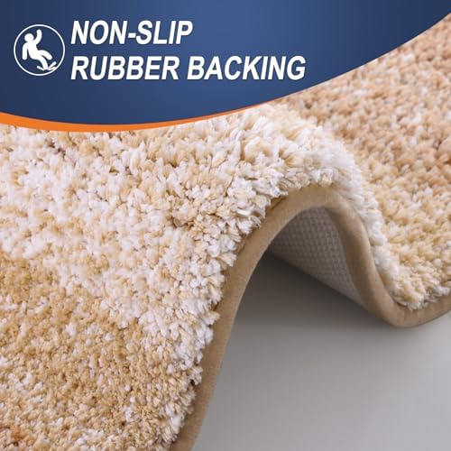OLANLY Bathroom Runner Rug 59x24, Extra Soft Absorbent Microfiber Bath Rugs - Image 4