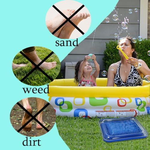 2 PCS Inflatable Pool Foot Bath Basin, Portable Foot Bath Basin, Foot Soaking Bath Basin for Pool Entry Ladder, Swimming Pool Clean Feet Pedicure Supplies - Image 5