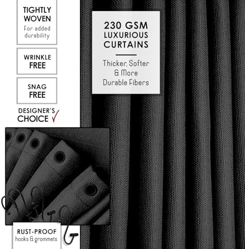 Clara Clark Bathroom Set - Black Bathroom Accessories Set, 19PC Bathroom Accessory Set, Bathroom Sets with Shower Curtain Set, Soap Dispenser & Toothbrush Holder - Image 4