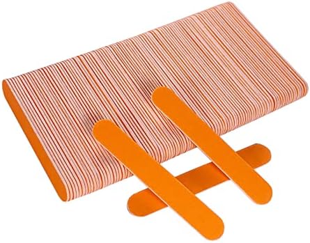 Mini Nail Files Bulk (100 Pcs), Double Sided Emery Board Nail File for Nature Nails, Manicure Tool Set Disposable Colorful Nail File for Home Salon Use Travel Size Men Women Kids Wood Board by GigaGround