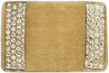 Zahari Home Sinatra Modern Bathroom Rug Classic Luxury Bath Rug Contemporary Decor Champagne Gold Bath Mat for Shower Unique Design Stylish Bathroom Rug Bath Shower Tub Décor by ZahariHome