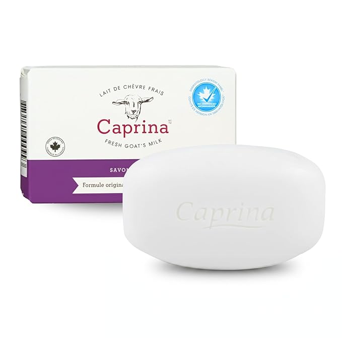 Caprina Fresh Goat’s Milk Bar Soap, SHEA BUTTER, 5 oz (141 g), Pack of 1, Moisturizing Goat Milk Soap Bar with Vitamins A, B2, B3