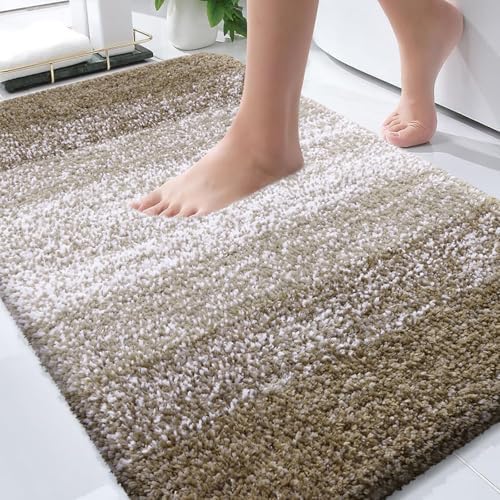 OLANLY Bathroom Rugs Mat 30x20, Extra Soft Absorbent Microfiber Bath Rugs by OLANLY