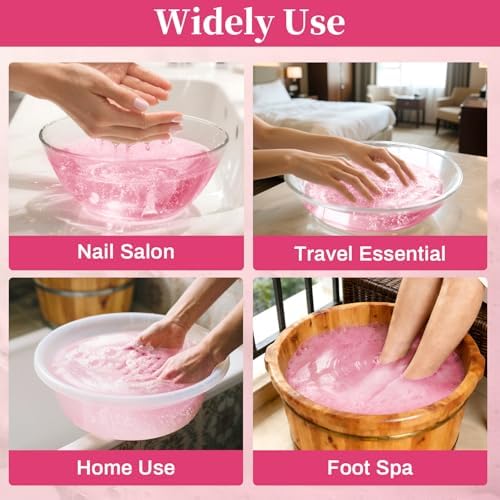 Manicure Spa Tablets 8oz -Pomegranate Soak Balls, Moisturizing Tablets, Cuticle Softener for Foot and Hand Soak Pedicure Spa Supplies Manicure Tools Nail Salon & Tavel Esenntial（40count） - Image 7