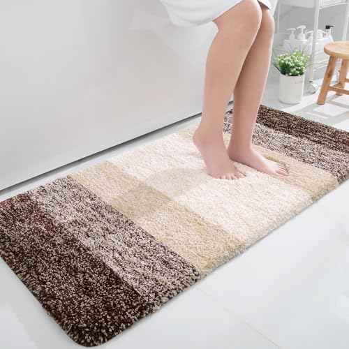 OLANLY Bathroom Runner Rug 40x24, Extra Soft Absorbent Microfiber Bath Rugs by OLANLY